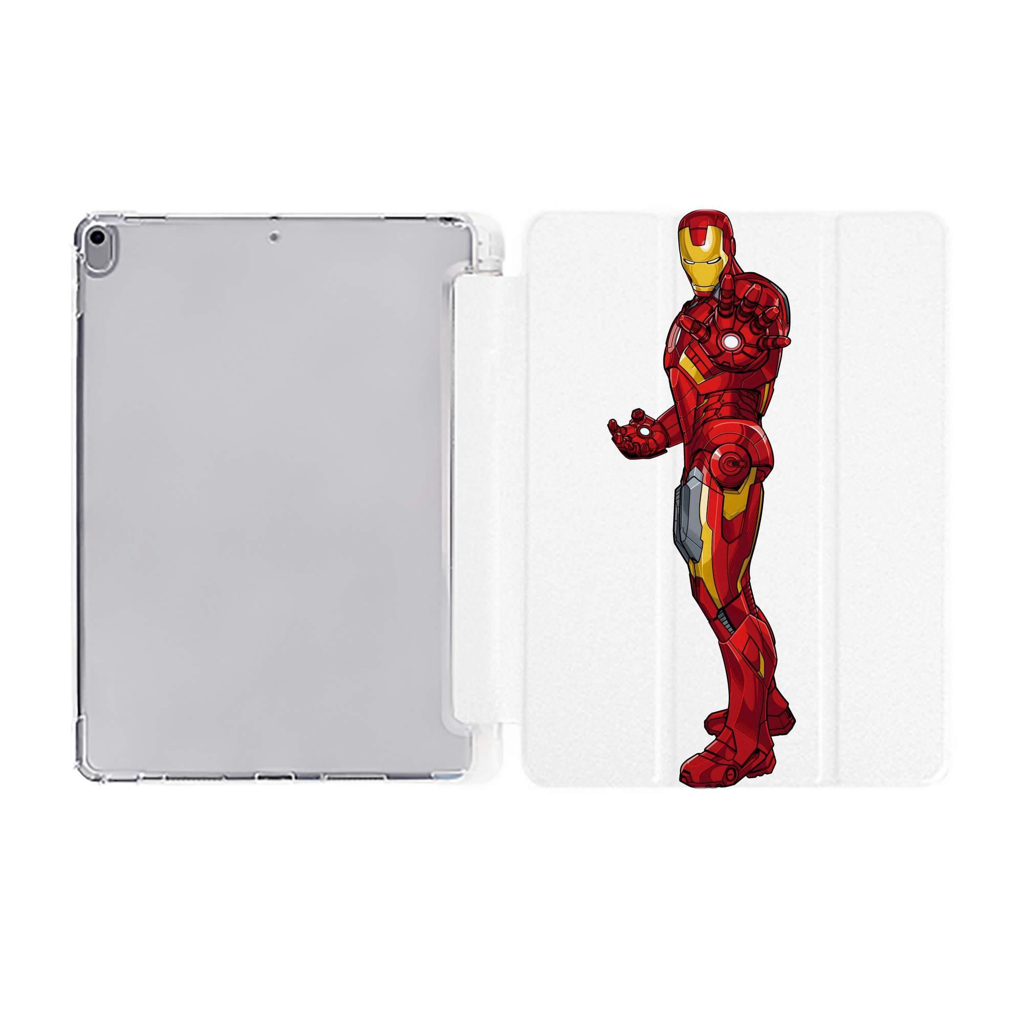 （画像用） アベンジャーズ The Avengers IPad ケース ペン収納付き 三つ折りスタンド PUレザー×シリコン 対応機種9.5/10.5/10.9インチ